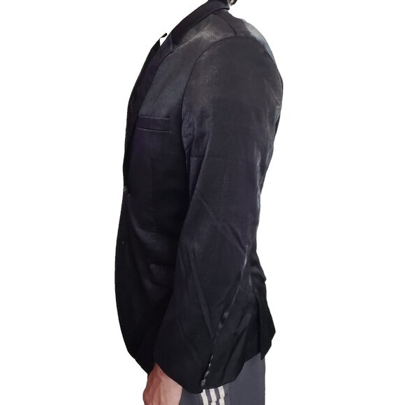 Tiger of Sweden Men Blazer 52 Button Blue Iridescent Single Breasted Jacket - Picture 2 of 11